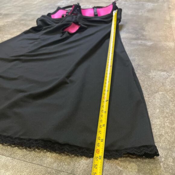 marilyn monroe size small black and pink y2k babydoll cami dress bra top - Picture 5 of 6